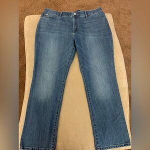 Lee mid ride straight leg jeans with flex motion technology size 18 short